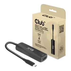 image of Club 3D USB Gen2 Type-C to HDMI Active Adapter