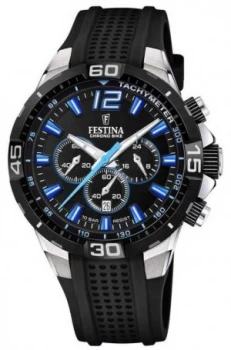 image of Festina Chrono Bike 2020 Black Dial Black Strap F20523/4 Watch