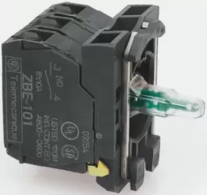 Image of Schneider Electric Harmony XB5 Contact & Light Block - White, 24 V ac/dc