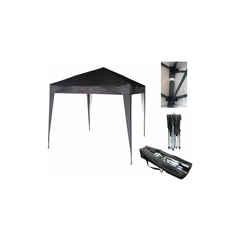 Image of MCC DIRECT Mcc Direct - Mcc 2x2m Pop-up Gazebo Waterproof Outdoor Garden Marquee Canopy ns Black GZ2004
