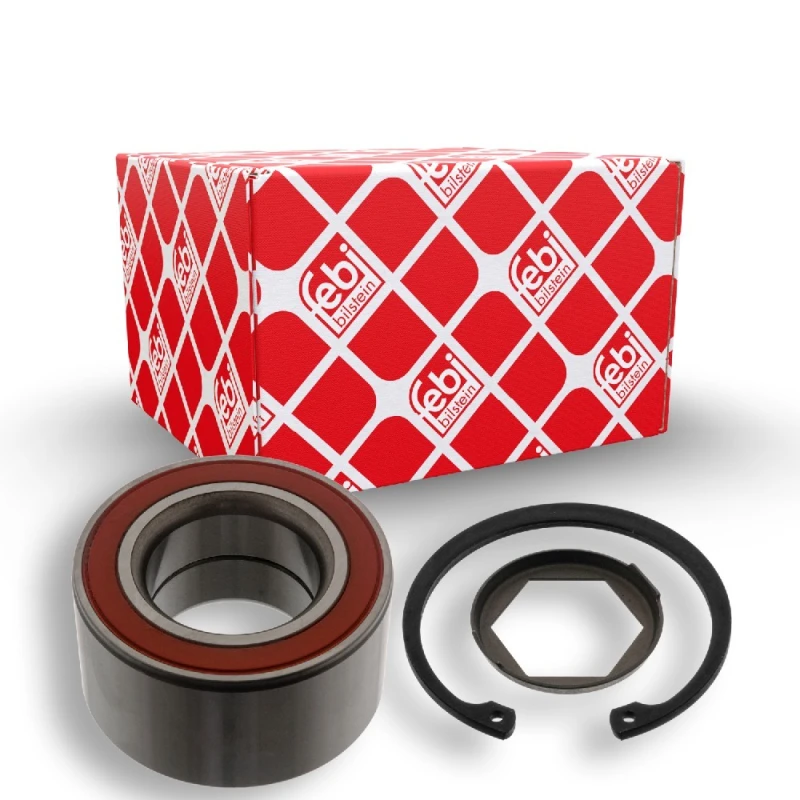 Image of FEBI BILSTEIN 01972 Wheel bearing kit with retaining rings, Rear Axle Right Wheel Bearing Kit (654)