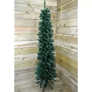 image of 170cm (5.5ft) Premier Pencil Style Slim Christmas Tree in Green