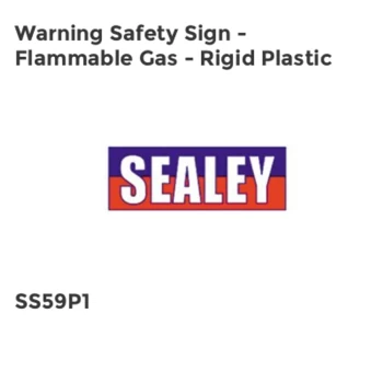 image of Warning Safety Sign - Flammable Gas - Rigid Plastic