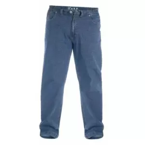 Image of Duke London Mens Kingsize Bailey Elasticated Waist Jeans (42R) (Blue)