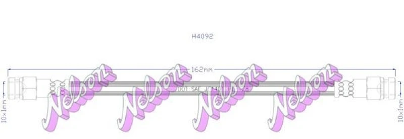 Image of Brake hose KAWE H4092