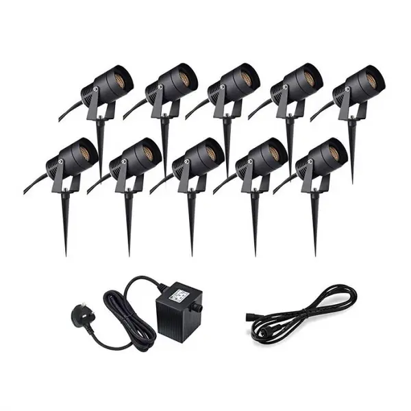 Markslojd Garden 24V - 3W LED Spotlight Kit - 10 Lights