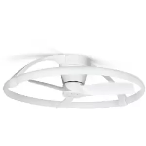 Image of Ceiling lamp fan Nepal white 1 bulb 21cm