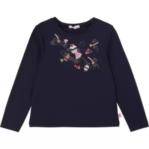 Image of Billieblush Girls Blue fancy T-Shirt - Blue