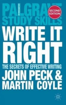Image of Write It Right by John Peck Paperback