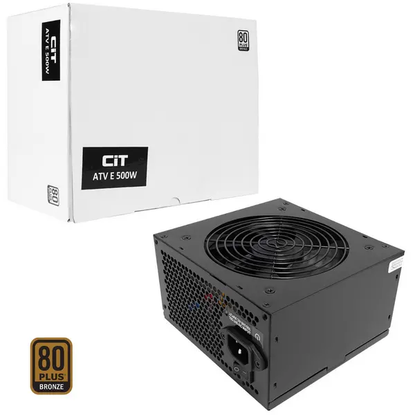 image of CIT 500W ATV Eco 12cm Fan APFC 80 Plus White Box