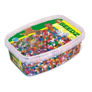 image of SES Creative - Childrens Beedz Iron-on Beads Mosaic Box Tub (Multi-colour)