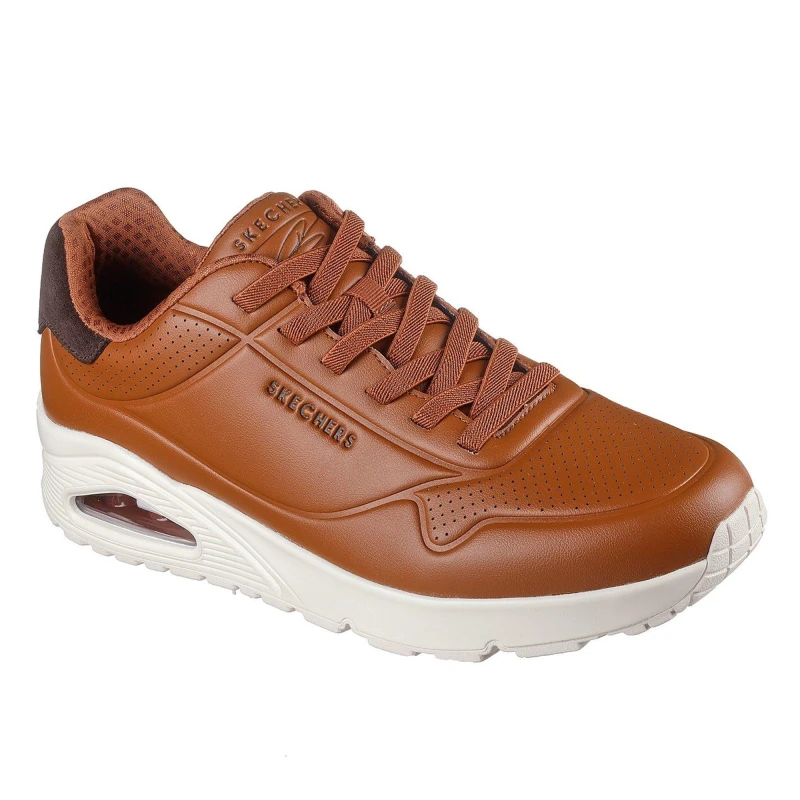 Image of Skechers Mens Harry Kane Collab Bungee Lace Low-Top Trainers Brown male 7 (41)