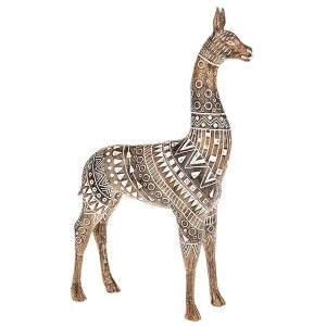 image of Aztec Llama Wood Ornament