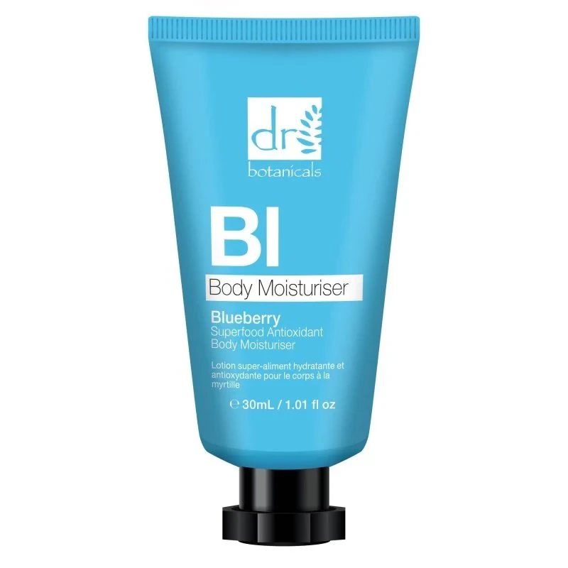 Image of Dr Botanicals Blueberry Superfood Antioxidant Body Moisturiser 30ml