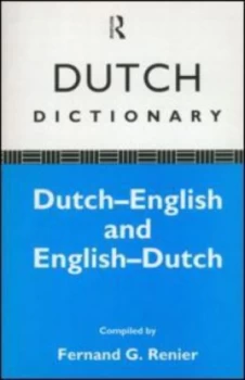 Image of Dutch Dictionary by Fernand G. Renier Paperback