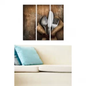 Image of MDF11956212 Multicolor Decorative MDF Painting (3 Pieces)