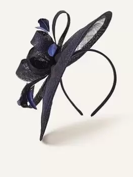 image of Accessorize Penelope Sin Bow Band, Navy, Women