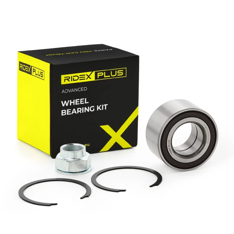 Image of RIDEX PLUS 654W0207P Wheel bearing kit Front Axle, with integrated magnetic sensor ring Wheel Bearing Kit (654)