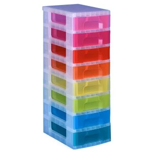 image of Really Useful 8x7L Rainbow Storage Drawer Tower