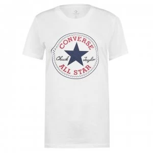Image of Converse Chest Logo T Shirt - White