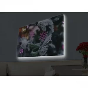 Image of 4570HDACT-006 Multicolor Decorative LED Lighted Canvas Painting