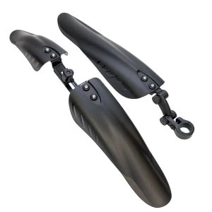 Image of ETC Front Sus/Seatpost Rear Downhill Mudguards Black