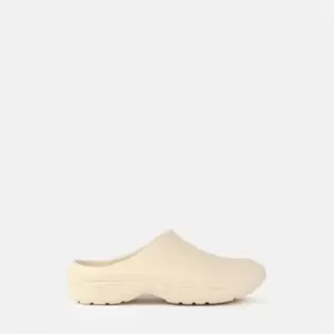 image of Missguided Rubberised Clogs - Neutral