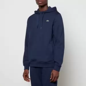 Image of Mens Lacoste SPORT Fleece Hoodie Size 7 - XXL Navy Blue