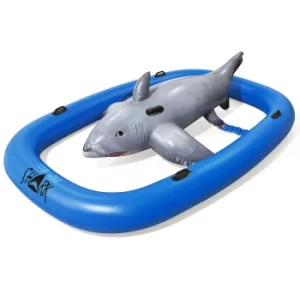 image of Bestway Inflatable Shark Grey/Blue 297x188x71cm