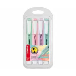 image of STABILO Swing Cool Pastel Highlighter Pack of 4, Assorted