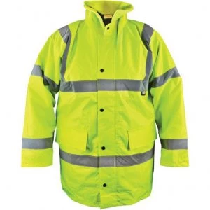 Image of Scan Hi Vis Motorway Jacket Yellow 2XL