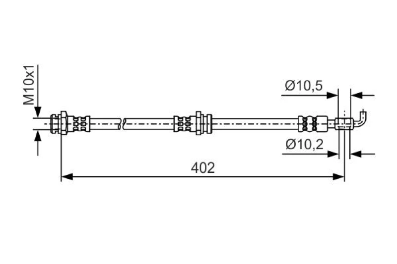 Image of Brake hose Bosch 1 987 481 A46