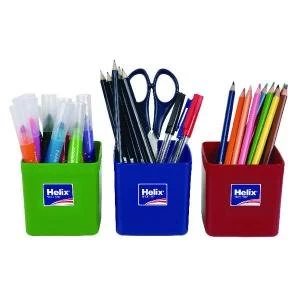 image of Helix Pencil Pots Assorted Pack of 12 753810