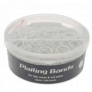 Shires Plaiting Bands Tub - White