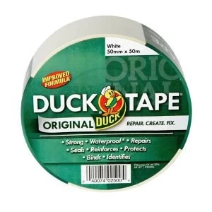 image of Duck White Cloth tape L50m W50mm