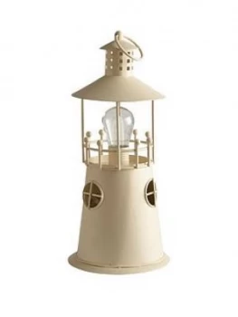 image of Noma Metal Lighthouse Lantern With Filament Bulb