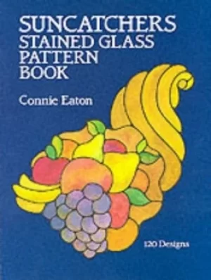 Image of Suncatchers stained glass pattern book by Connie Eaton