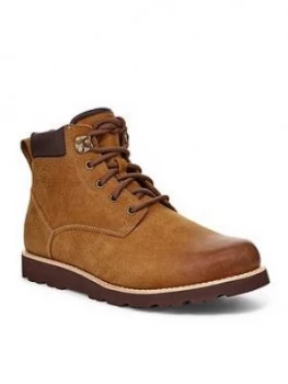 Image of UGG Ugg Seton Waterproof Wool Lined Leather Boots, Chestnut, Size 9, Men
