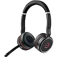 Image of Jabra Evolve Evolve SE 75 Wireless Stereo Telephone Headset Over-the-head Noise Cancelling Bluetooth Black