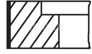 Piston Ring kit 03489N0 by MAHLE Original