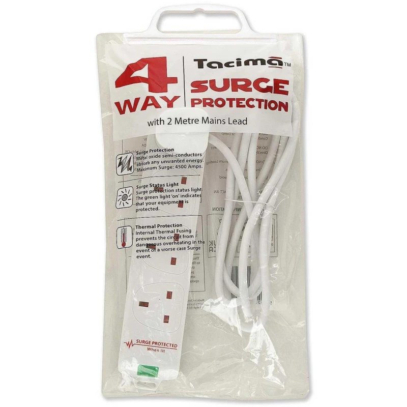 Image of Titan 4 GANG SURGE PROTECTED EXT LEAD 2M