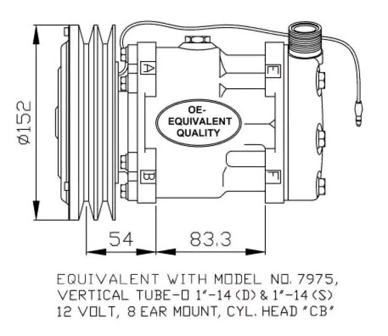 Image of NRF 32814 AC Compressor EASY FIT PAG 46, with PAG compressor oil, with gaskets/seals Compressor,air conditioning (447)