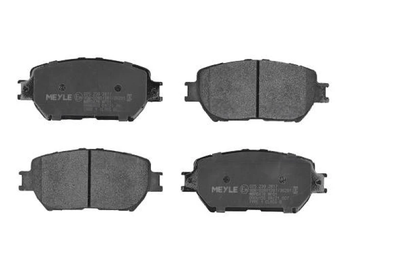 Image of MEYLE 025 239 2817 Brake pad set Front Axle, excl. wear warning contact, Original Quality, with anti-squeak plate Brake Pad Set,disc brake (402)