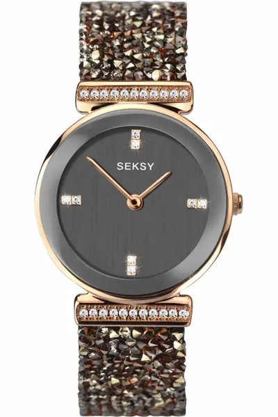 image of Seksy Ladies Rose Gold Plated Bracelet Watch