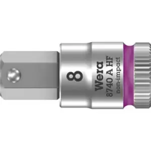 Image of Wera 8740 8 X 28Mm Bit Socket, Hex, Size 8Mm, 28Mm