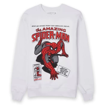 Image of Marvel Spider-Man Alias Unisex Sweatshirt - White - L