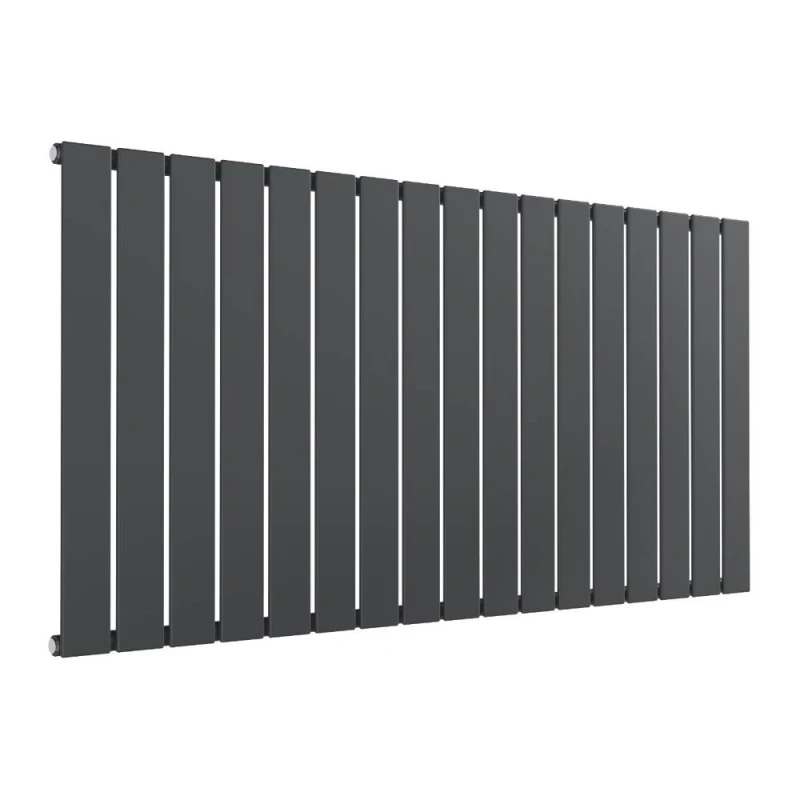 Image of Bathroom Kingdom Flat Anthracite Single Flat Panel Horizontal Radiator 600x1254 in Grey Grey Unisex