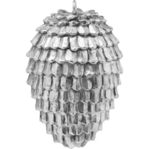Image of Hill Interiors Acorn Christmas Decoration (One Size) (Silver) - Silver