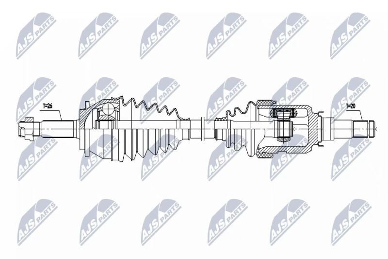 Image of NTY Drive shaft NTY NPW-TY-200