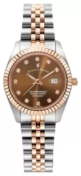Image of Jacques Du Manoir JWL01202 Inspiration 31mm Brown Dial Watch